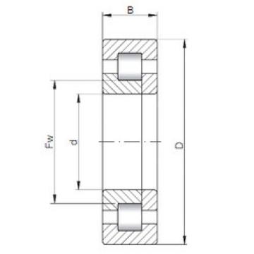 підшипник NUP222 ISO