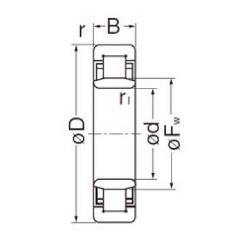 підшипник NU2211EG NACHI