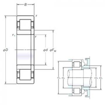 підшипник NUP311EM NSK