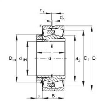 підшипник 23180-E1A-K-MB1 + H3180-HG FAG