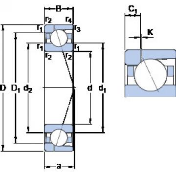 підшипник 7019 CD/HCP4AH1 SKF