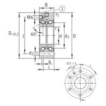 підшипник ZKLF30100-2RS INA