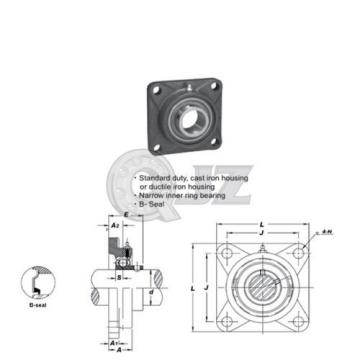 1.25 in Square Flange Units Cast Iron SBF207-20 Mounted Bearing SB207-20+F207