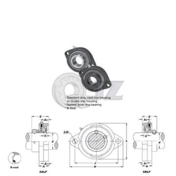 1.25 in 2-Bolt Flange Units Cast Iron SBLF207-20 Mounted Bearing SB207-20+LF207