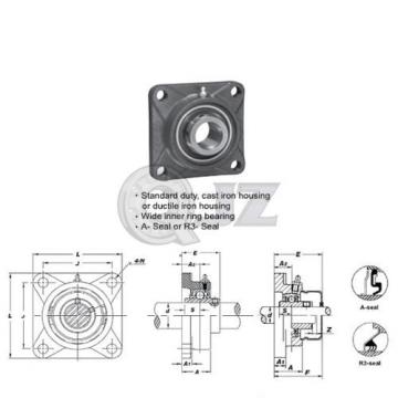 1.125 in Square Flange Units Cast Iron UCF206-18 Mounted Bearing UC206-18+F206