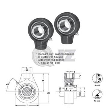 2x 7/8 in Hanger Units Cast Iron UCHA205-14 Mounted Bearing UC205-14 + HA205