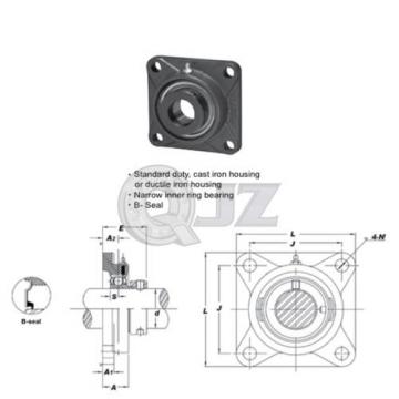 1.5 in Square Flange Units Cast Iron SAF208-24 Mounted Bearing SA208-24+F208