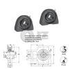 2x 55 mm Take Up Units Cast Iron HCT211-34 Mounted Bearing HC211-34+T211 New