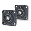 2x 1 in Square Flange Units Cast Iron SAF205-16 Mounted Bearing SA205-16G+F205