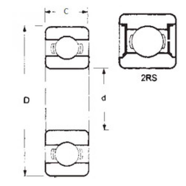 підшипник 62200-2RS FBJ #1 image