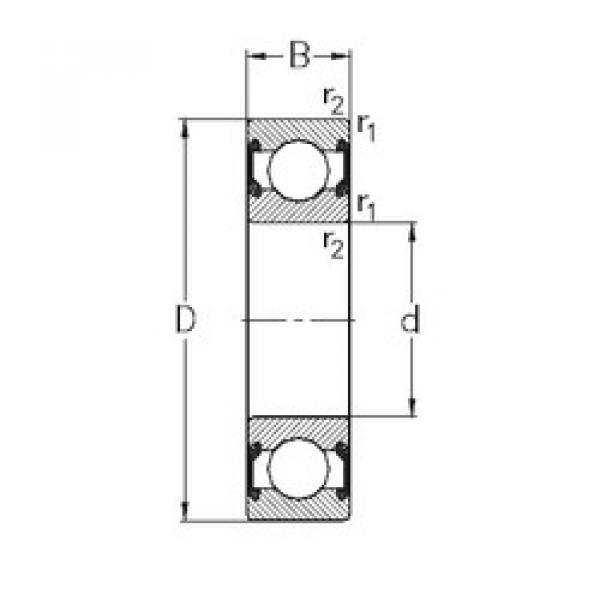 підшипник 6208-2RS2 NKE #1 image