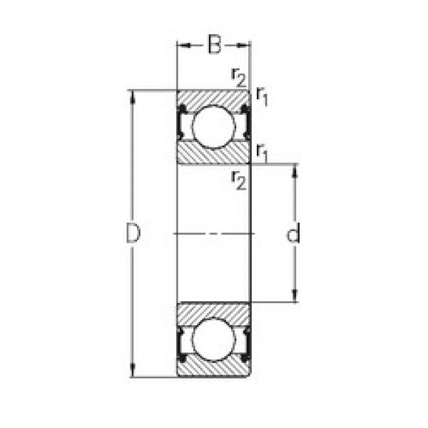 підшипник 6006-RS2 NKE #1 image