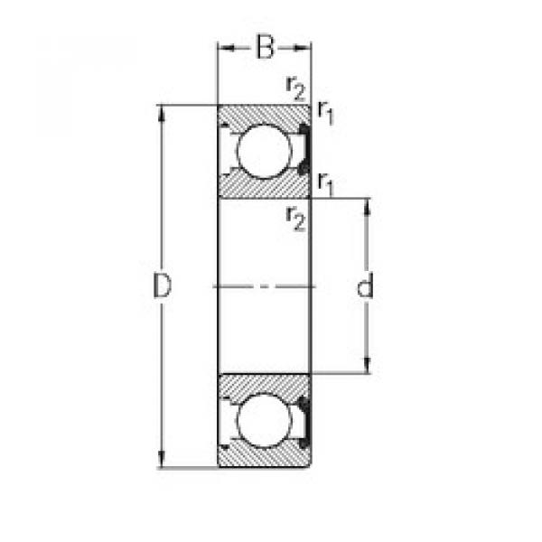 підшипник 6017-2RSR NKE #1 image