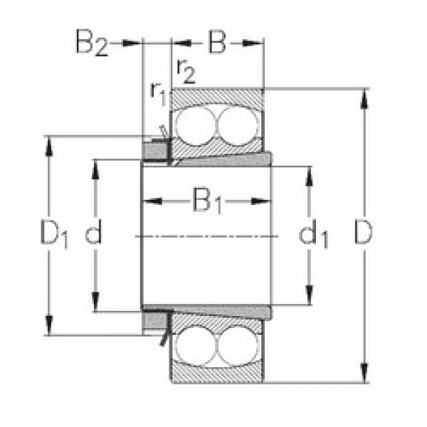 підшипник 1216-K+H216 NKE #1 image