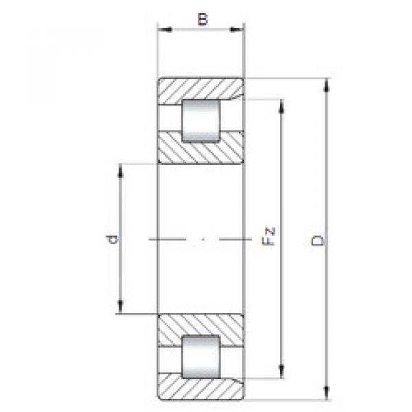 підшипник NF211 E CX #1 image