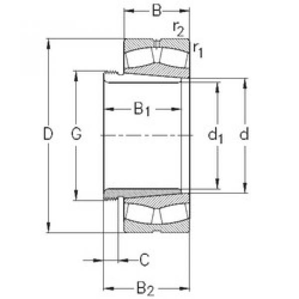 підшипник 22318-E-K-W33+AH2318 NKE #1 image