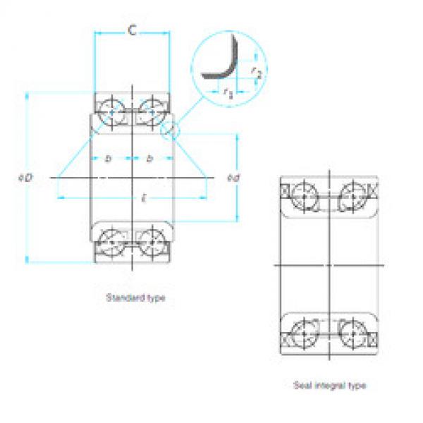 підшипник DAC3580W-3HR4 KOYO #1 image