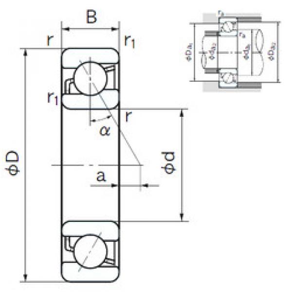 підшипник 7208 NACHI #1 image