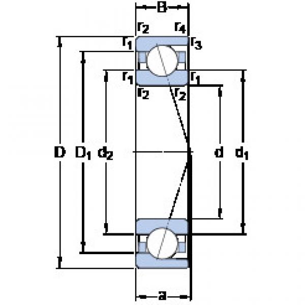 підшипник 7022 CD/P4A SKF #1 image