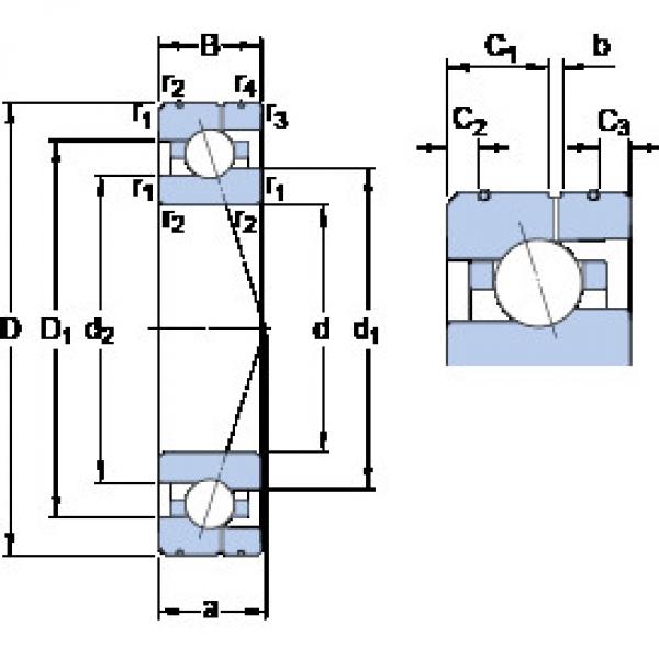 підшипник 7008 CE/HCP4AL SKF #1 image