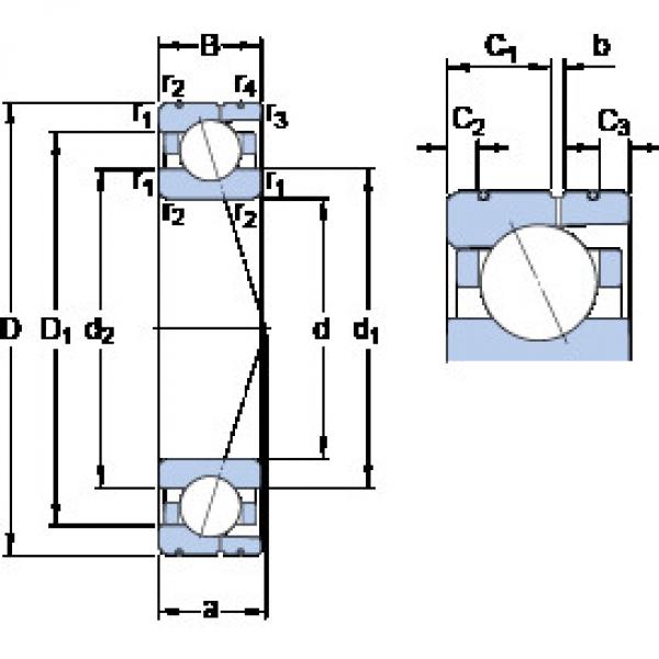 підшипник 7019 ACD/P4AL SKF #1 image