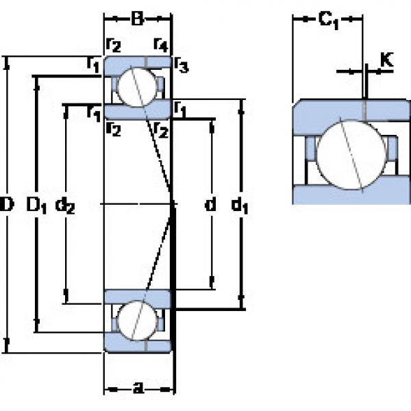 підшипник 71902 ACE/P4AH SKF #1 image