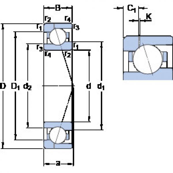 підшипник 71916 CE/HCP4AH1 SKF #1 image