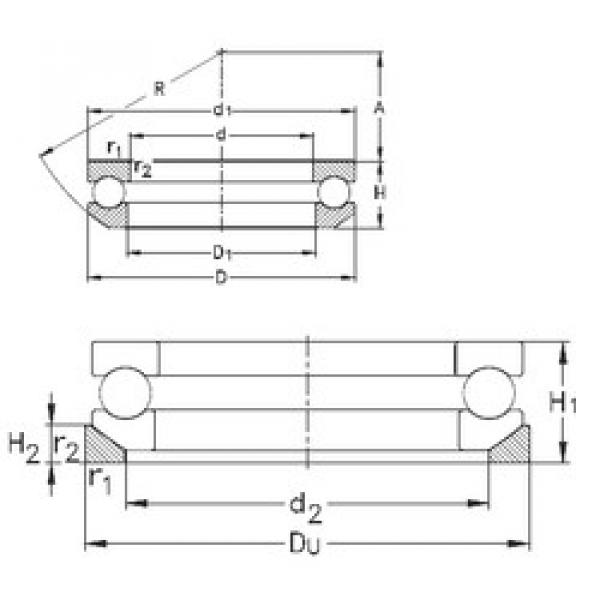 підшипник 53202+U202 NKE #1 image