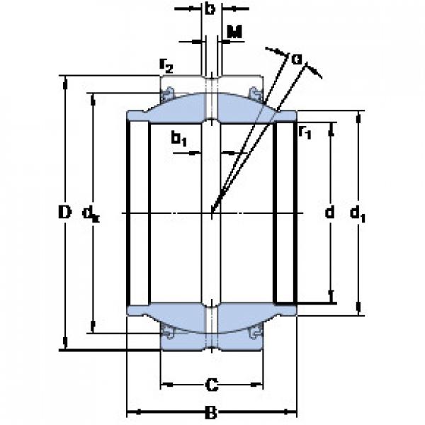 підшипник GEZM 500 ES-2LS SKF #1 image