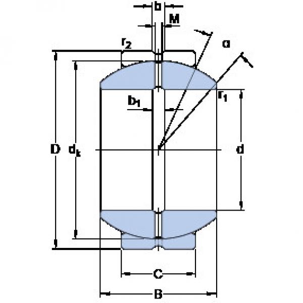 підшипник GEZH 212 ES SKF #1 image