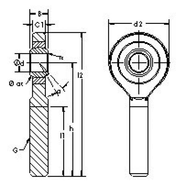 підшипник SA25ET-2RS AST #1 image