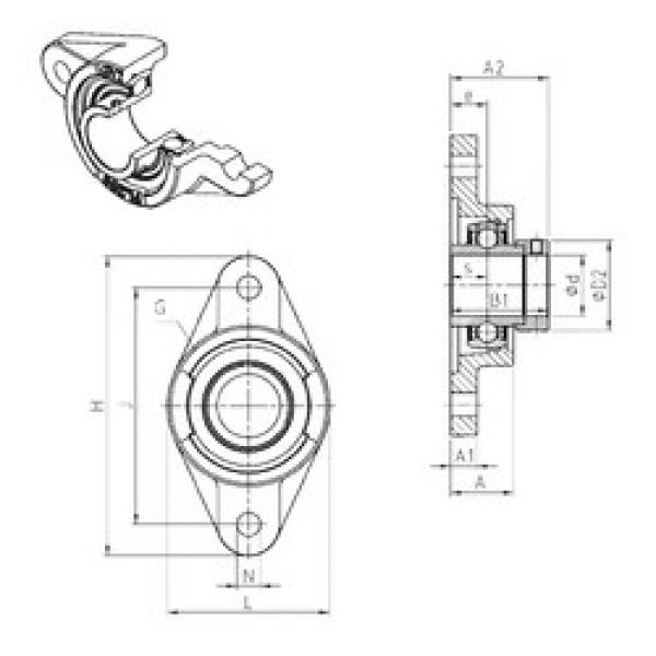 підшипник EXFL211 SNR #1 image