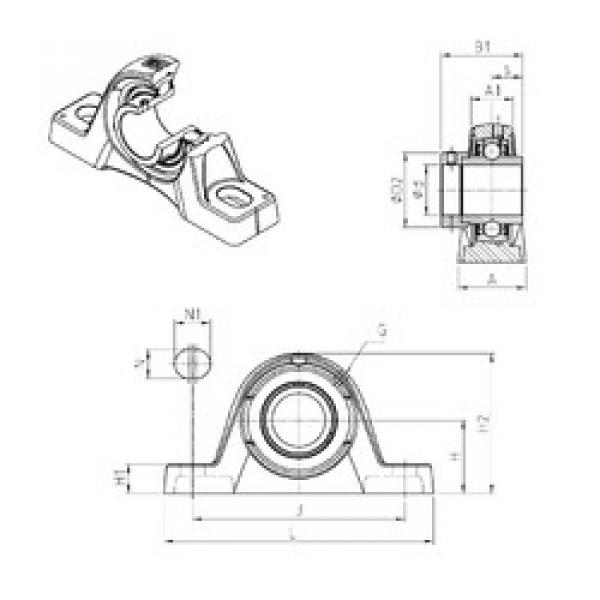 підшипник EXPLE203 SNR #1 image