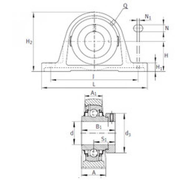 підшипник RAK1-11/16 INA #1 image