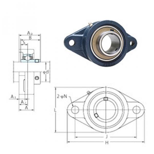 підшипник UCFL206-20E FYH #1 image