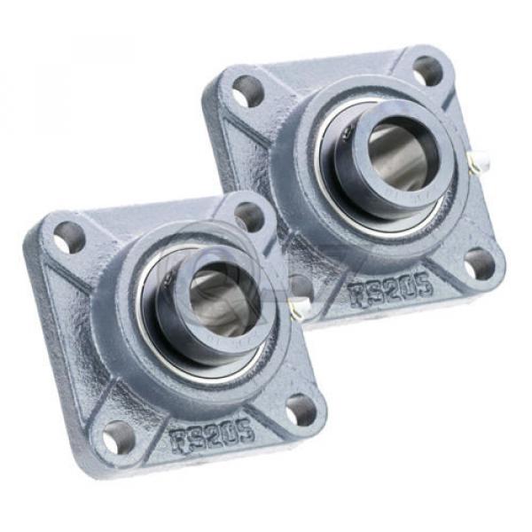 2x 3 in Square Flange Units Cast Iron HCFS215-48 Mounted Bearing HC215-48+FS215 #1 image